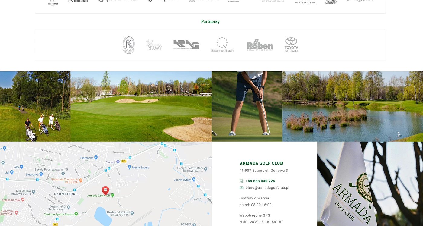 Armada Golf Club - Sport - Strony www - 6 projekt