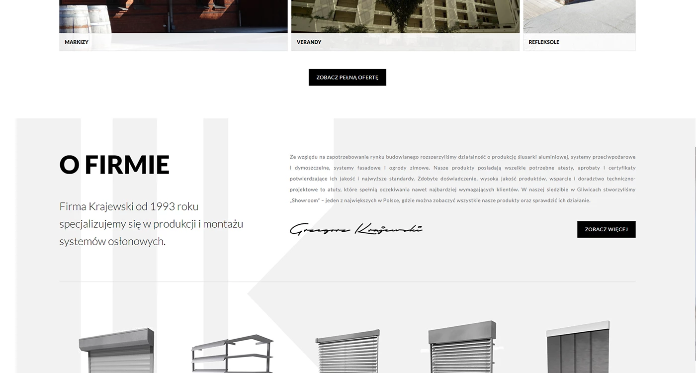 Krajewski - Budownictwo, architektura, wnętrza - Strony www - 4 projekt