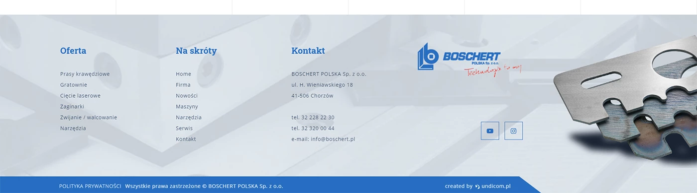 Boschert Polska - Przemysł i technologie - Strony www - 5 projekt