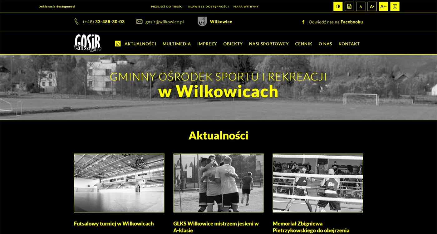 GOSIR Wilkowice - Sport - Strony www - 4 projekt