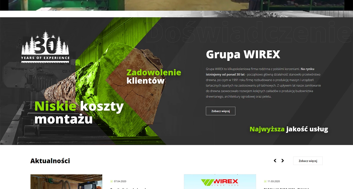 Wirex - Rolnictwo i ogród - Strony www - 4 projekt