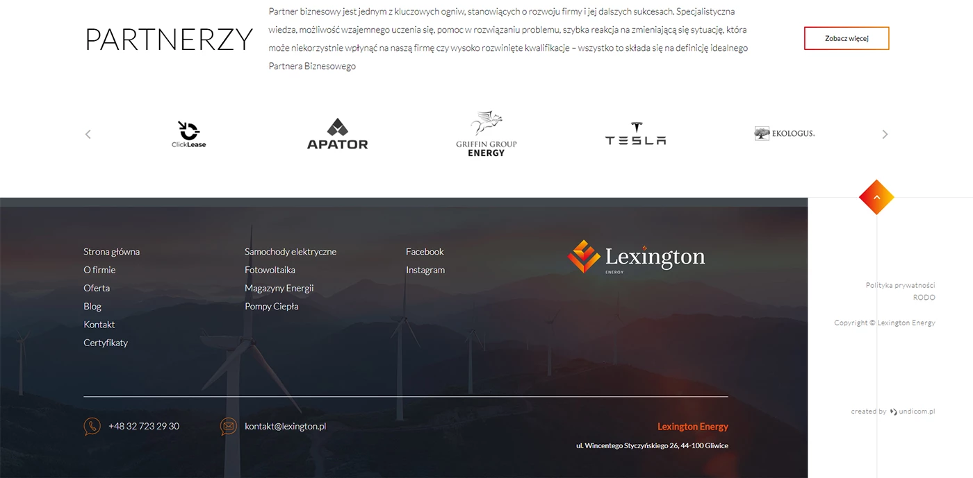 Lexington Energy - Przemysł i technologie - Strony www - 8 projekt
