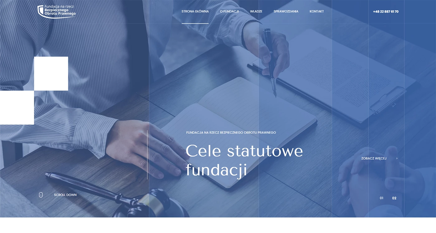 Fundacja na rzecz Bezpiecznego Obrotu Prawnego - Prawo - Strony www - 1 projekt
