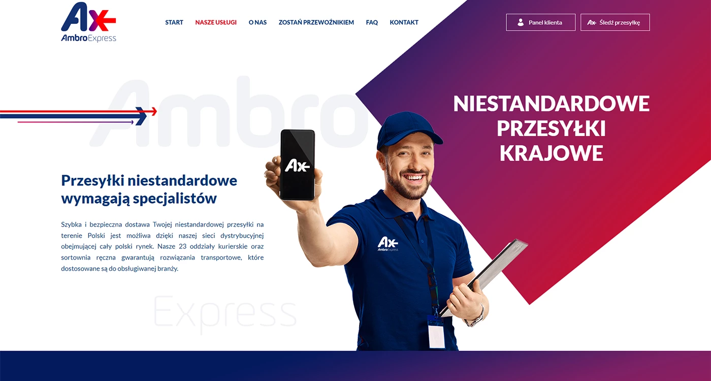 Ambro Express - Technologie, badania, usługi - Strony www - 6 projekt