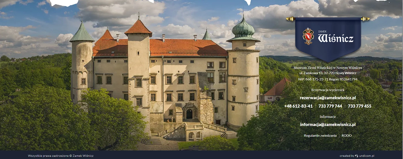 Zamek Wiśnicz -  - Strony www - 5 projekt