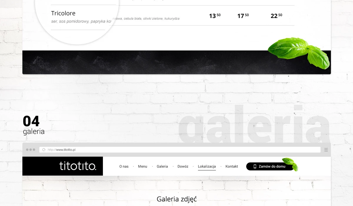 Titotito - Gastronomia - Strony www - 10 projekt
