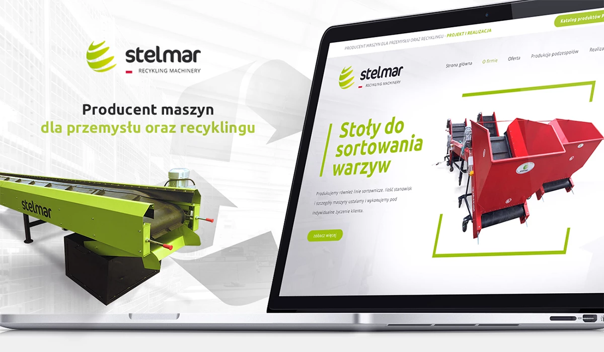 Strona dla producenta maszyn dla przemysłu i recyklingu z Charsznicy - 1 projekt