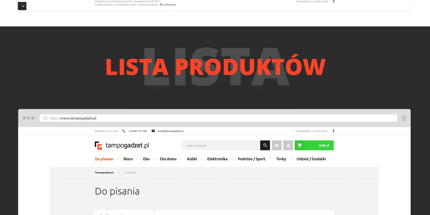 tampogadzet.pl - Przemysł i technologie - Sklepy www - 7 projekt
