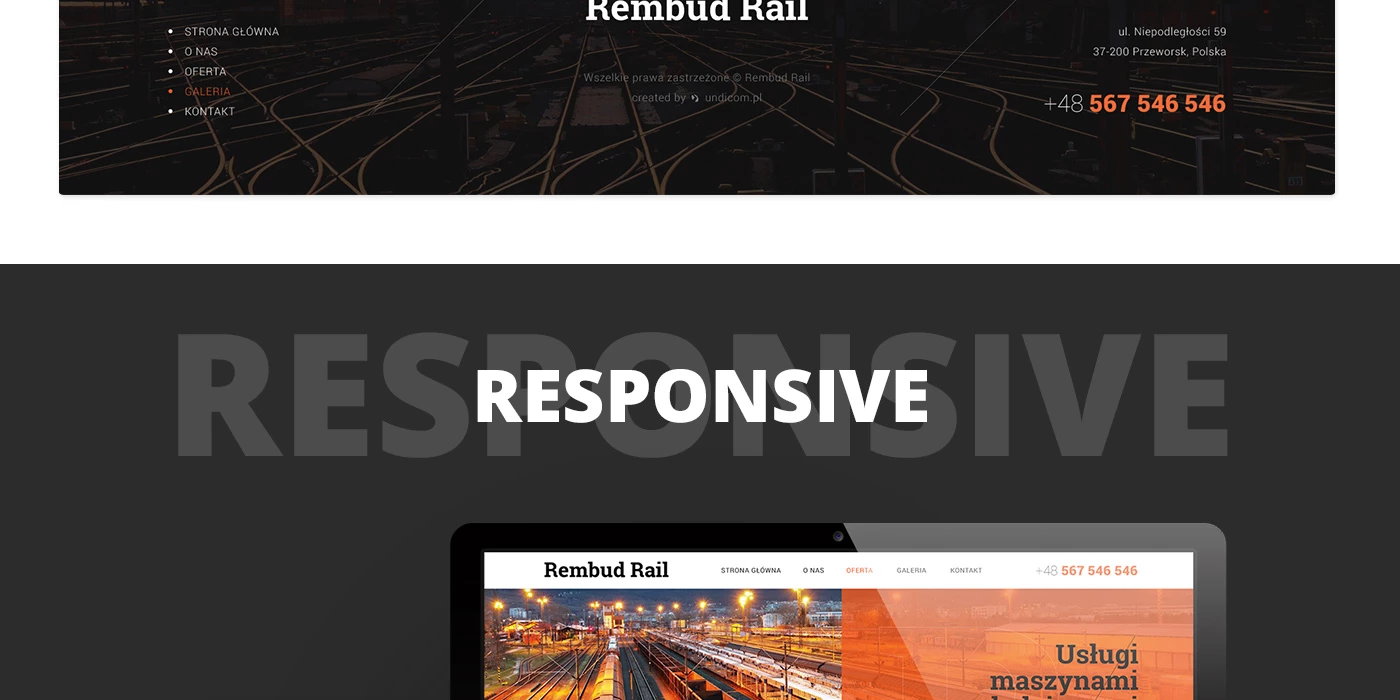 Rembud Rail - Motoryzacja i transport - Strony www - 11 projekt