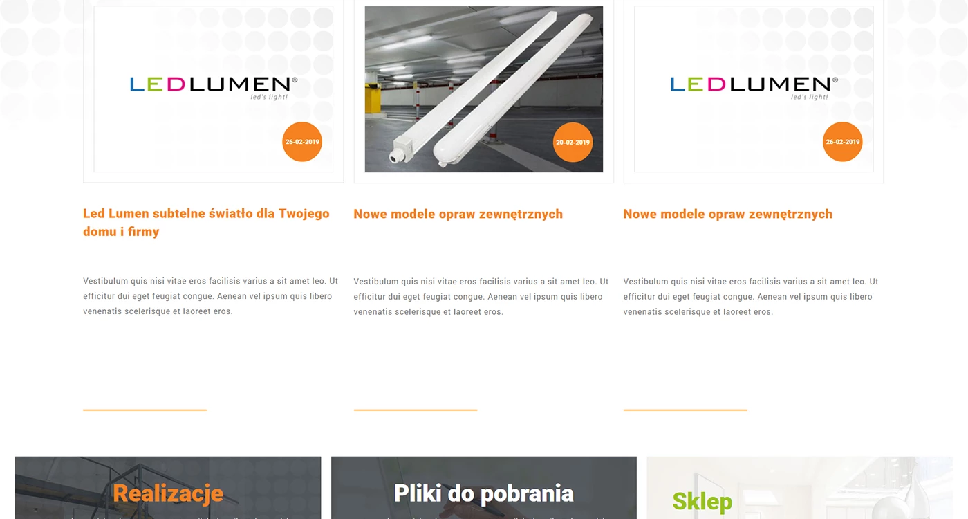 LED Lumen - Elektryka, elektronika - Strony www - 4 projekt