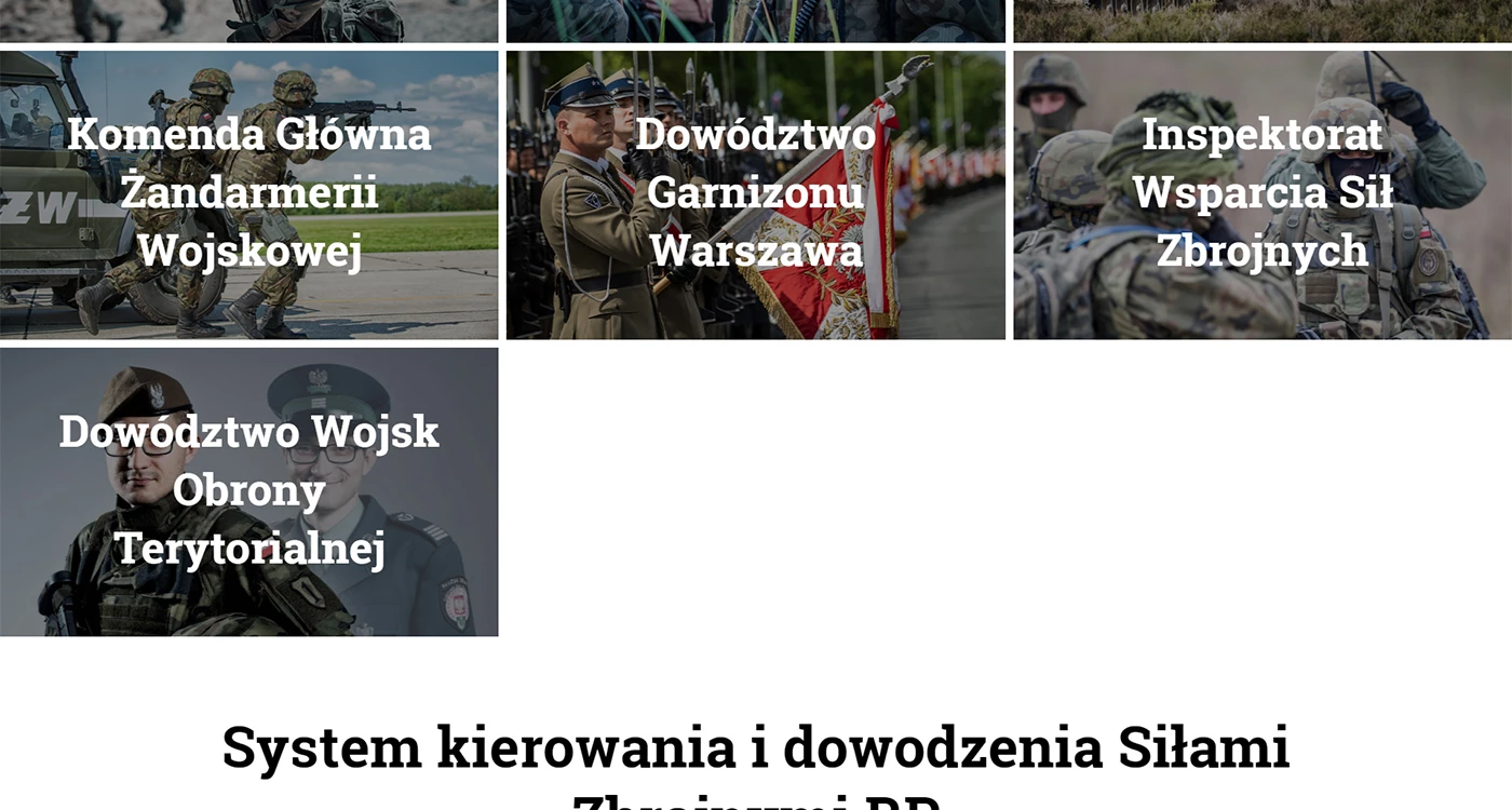 Wojsko Polskie - Wojsko i militaria - Strony www - 16 projekt